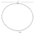 M by Monte Luna Rhodium-Plated Sterling Silver Marquise & Bezel Set Lab-Created Diamond Line Necklace