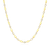 M by Monte Luna Gold-Plated Sterling Silver Marquise & Bezel Set Lab-Created Diamond Line Necklace