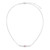 M by Monte Luna Rhodium-Plated Sterling Silver Lab-Created Pink Sapphire & Lab-Created Diamond Bar Necklace
