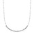 M by Monte Luna Rhodium-Plated Sterling Silver Lab-Created Diamond Abacus Bead Necklace