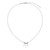 M by Monte Luna Rhodium-Plated Sterling Silver Trio Vertical Bar Lab-Created Diamond Necklace