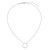 M by Monte Luna Rhodium-Plated Sterling Silver Open Circle Lab-Created Diamond Friendship Necklace