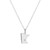 M by Monte Luna Rhodium-Plated Sterling Silver Minnesota State Lab-Created Diamond Pendant Necklace