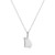 M by Monte Luna Rhodium-Plated Sterling Silver Georgia State Lab-Created Diamond Pendant Necklace