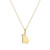 M by Monte Luna Gold-Plated Sterling Silver Georgia State Lab-Created Diamond Pendant Necklace