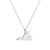 M by Monte Luna Rhodium-Plated Sterling Silver Virginia State Lab-Created Diamond Pendant Necklace