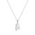 M by Monte Luna Rhodium-Plated Sterling Silver Alabama State Lab-Created Diamond Pendant Necklace