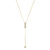 M by Monte Luna Gold-Plated Sterling Silver Lab-Created Diamond Lariat Lumachina Chain Necklace