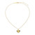 M by Monte Luna Gold-Plated Sterling Silver Lab-Created Diamond Heart Pendant Necklace