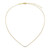 M by Monte Luna Gold-Plated Sterling Silver Five-Stone Lab-Created Diamond Station Necklace