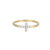 M by Monte Luna Gold-Plated Sterling Silver Lab-Created Diamond Small Cross Ring