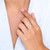 M by Monte Luna Rhodium-Plated Sterling Silver Lab-Created Diamond Butterfly Statement Ring