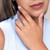 M by Monte Luna Rhodium-Plated Sterling Silver Lab-Created Diamond Crescent Statement Ring