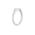 M by Monte Luna Rhodium-Plated Sterling Silver Lab-Created Diamond Pave Circle Signet Ring