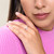 M by Monte Luna Rhodium-Plated Sterling Silver Lab-Created Diamond Cushion Stackable Ring