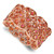 1928 Copper-Tone Copper Acrylic Beads Stretch Bracelet