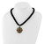1928 Jewelry Black-Plated Brown Smokey and Dark Colorado Glass & Acrylic Beads Adjustable 16 Inch Black Velour Cord Necklace with 3 Inch Extension - View 2