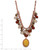 1928 Jewelry Copper-Tone Multicolor Faceted Acrylic Beads and Mother of Pearl Pendant 16 Inch Necklace with 3 Inch Extension - View 3