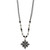 1928 Jewelry Silver-Tone Link Clear Black and Hematite Crystal Faceted Beads Acrylic Stone Accented with 3 Inch Extension Necklace - View 2