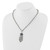 1928 Jewelry Silver-Tone and Black-Plated Filigree Clear and Hematite Faceted Acrylic Beads 16 Inch Necklace with 3 Inch Extension - View 2