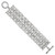 1928 Jewelry Silver-Tone Fancy Floral Link 8 Inch Toggle Bracelet