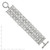 1928 Jewelry Silver-Tone Fancy Floral Link 8 Inch Toggle Bracelet - View 4