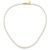 1928 Jewelry Gold-Tone Clasp 2 mm to 8 mm Ivory Simulated Pearl Graduated Strand 18 Inch Necklace - View 4