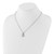 1928 Silver-Tone White Crystal with 3in Ext. Necklace - View 2