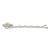 1928 Jewelry Set of 2 Silver-Tone Clear Crystal Flower Hairpins - View 2