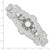 1928 Jewelry Silver-Tone Ornate Filigree Clear Crystal Large Hair Barrette - View 2