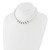 1928 Silver-Tone Clear Crystal and Simulated Pearl 15in with 3in Ext Necklace - View 3