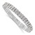 1928 Jewelry Silver-Tone Sparkling Clear Crystal Two Row Stretch Bracelet