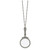 1928 Jewelry Silver-Tone Vintage Design Handle 2X Magnifying Glass 28 Inch Twisted Necklace