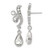 1928 Jewelry Silver-Tone Sparkling Clear Crystal from Swarovski Teardrop Vintage Style Dangle Post Earrings, 36 mm