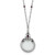 1928 Jewelry Pewter-Tone Blue and Purple Crystal 2X Magnifying Glass 30 Inch Vintage Necklace