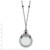 1928 Jewelry Pewter-Tone Blue and Purple Crystal 2X Magnifying Glass 30 Inch Vintage Necklace - View 3
