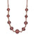 1928 Jewelry Rose-Tone Purple Glass Faceted Graduated Bead 16 Inch Necklace with 3 Inch Extension