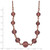 1928 Jewelry Rose-Tone Purple Glass Faceted Graduated Bead 16 Inch Necklace with 3 Inch Extension - View 2