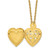 SOF Gold-Tone 18in Red and Clear Crystal Sacred Heart Cross Locket Necklace - View 5