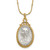 SOF Gold-Tone and Silver-Tone Crystal and Mary Miraculous Medal 20in Neckla