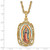 Symbols of Faith Gold-Tone Enameled Our Lady of Guadalupe 24 Inch Necklace - View 3