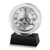 Howard Miller Fusion Crystal Skeleton Movement Quartz Table Clock with Black Crystal Base