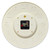 Vogue Ivory Resin with Rose-Tone Numbers Quartz Wall Clock - View 3