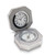 Stainless Steel Hinged Compass with Clock - View 2