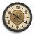 Howard Miller Garth 28.25 Inch Charcoal-Finish Metal Wall Clock