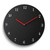 Black Minimalist 11.5 Inch Silent Quartz Movement Wall Clock