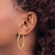 10K Yellow Gold 2 mm X 38 mm Polished Hoop Earrings - View 3