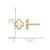 10K Yellow Gold Polished Mother of Pearl Clover Stud Earrings, 6.96 mm - View 3