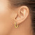 10K Yellow Gold Hollow Polished Hinged Hoop Earrings, 15 mm, 3 mm Wide - View 3
