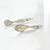 Rhodium-Plated 10K Two-Tone Gold Diamond-Cut Dangle Shepherd Hook Drop French Wire Earrings, 43 mm - View 5